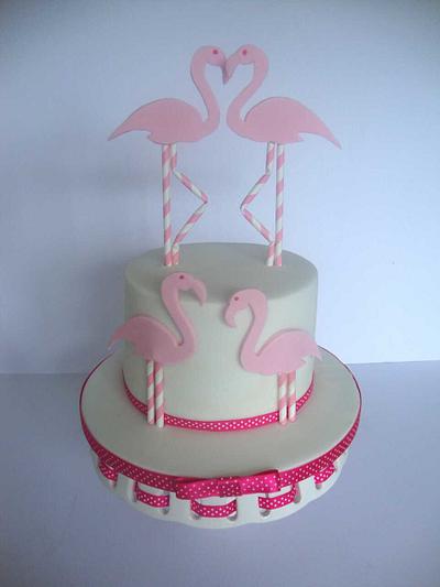 Flamingo cake - Cake by Amy
