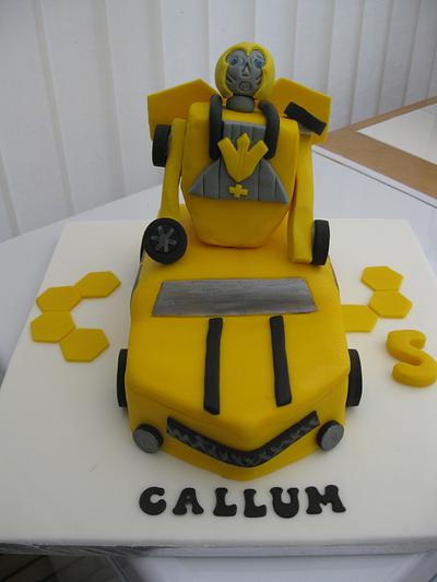 Bumblebee Transformer Cake - Cake by Combe Cakes