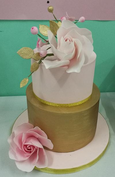 Rose gold  - Cake by Cecilia sarmiento