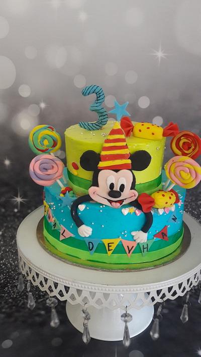 mickey mouse themed cake - Cake by Creative Confectionery(Trupti P)