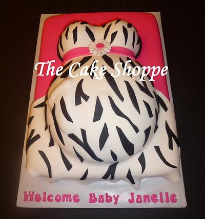 pregnant belly cake - Cake by THE CAKE SHOPPE