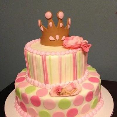 Baby shower for girl - Cake by Designer Cakes by Anna Garcia