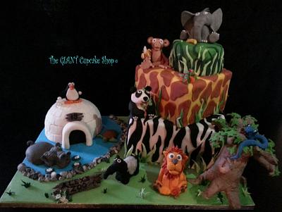 Zoo cake - Cake by Amelia Rose Cake Studio