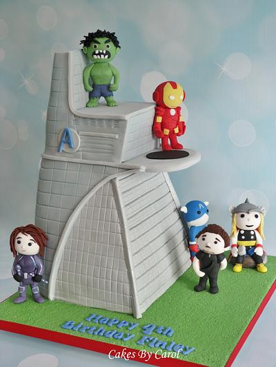Stark Tower - Cake by Carol