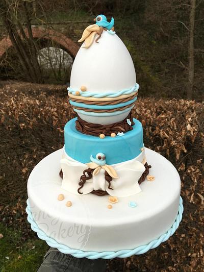 Egg and Birds  - Cake by fancy cakery