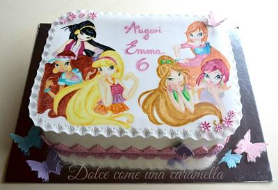 Cake Winx - Painting of sugar paste - Cake by Dolce come una caramella