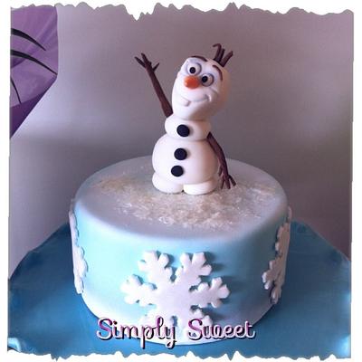 Olaf cake - Cake by Simplysweetcakes1