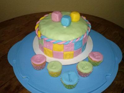 Blokken  - Cake by Albertine
