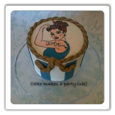 Girl power pinup cake - Cake by Mandy