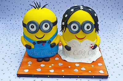 Minion bride and groom - Cake by The Chain Lane Cake Co.