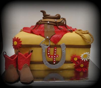 Hay Bail cake fr a cow girl - Cake by gizangel