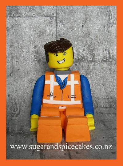 Emmet - Everything is Awesome! - Cake by Mel_SugarandSpiceCakes