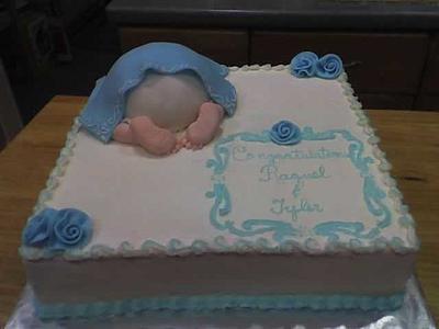 Baby Shower for a Baby Boy - Cake by Julia 