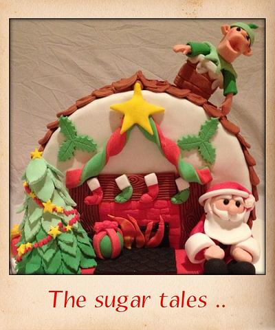 Santa's sweet home ! - Cake by Thesugartales