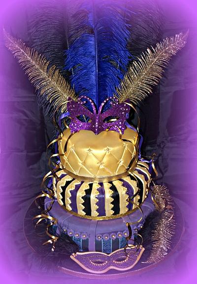 Masquerade theme cake - Cake by Deb-beesdelights