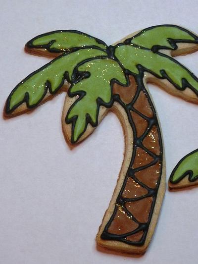 Palm tree cookies - Cake by Donna Linnane