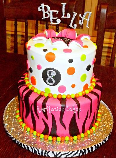 Bella's Neon Birthday - Cake by Ann-Marie Youngblood