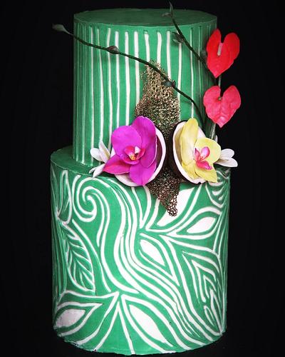 Carved tropical - Cake by Anastasia Kaliazin
