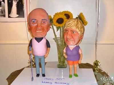 Mr & Mrs Brown - Cake by Sweet Delight Cakes