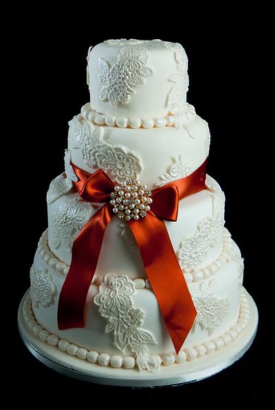 Lace and Rusty Ribbon - Cake by Sugar, Ice and All Things Nice