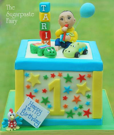 First Birthday Block - Cake by The Sugarpaste Fairy