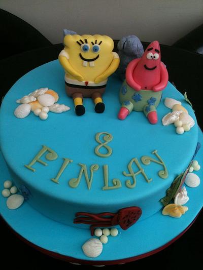 Sponge bob & patrick birthday cake - Cake by Swirly sweet