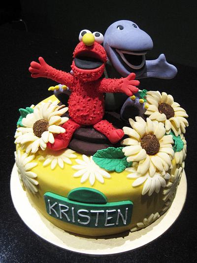 Elmo And Barney Street - Cake by Nicholas Ang