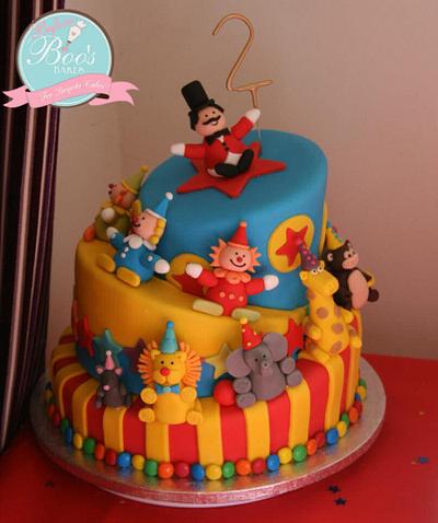 Wonky Circus Cake - Cake by Boo's Bakes