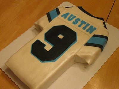 Football Jersey Cake - Cake by Becky Pendergraft