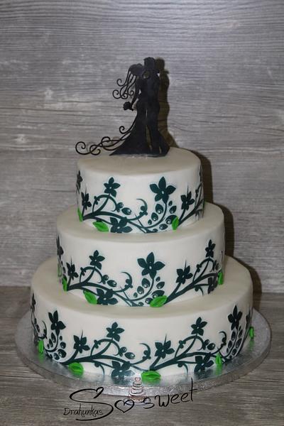 Wedding sweet paper flower - Cake by Drahunkas