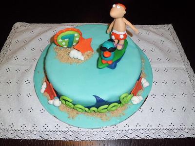 Phineas and Ferb surfing - Cake by baloesdoces