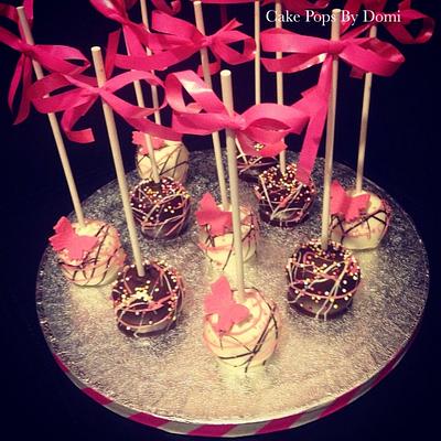 Pink Cake Pops - Cake by Domi @ CakePopsByDomi