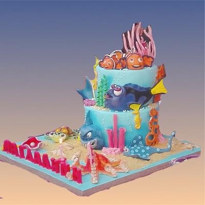 Nemo, Dory and friends - Cake by Aleka