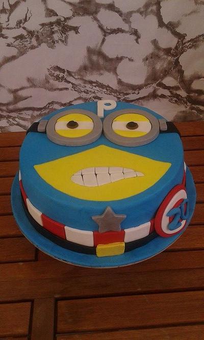 Captain America Minion - Cake by Maria Tsilinikou