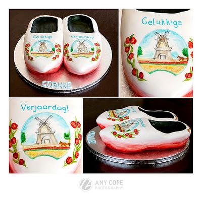 a pair of clogs - Cake by Jo Tan