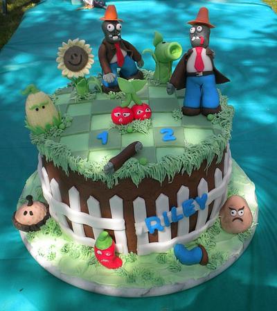 Plants VS Zombies - Cake by CakeChick