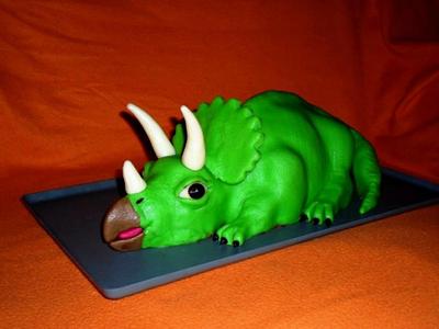 Green dinosaurus - Cake by Eva Dleskova