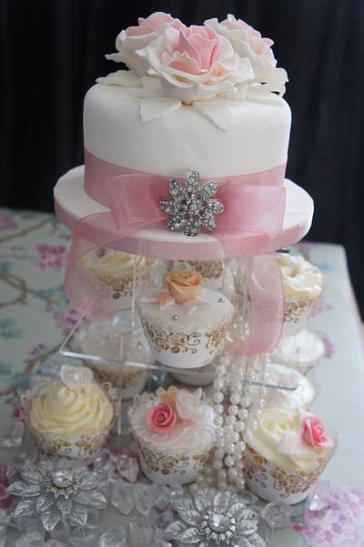 wedding cupcake tower  - Cake by Maja Brookes