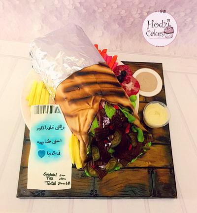 Shawerma Sandwich Cake 🌯😍❤️ - Cake by Hend Taha-HODZI CAKES