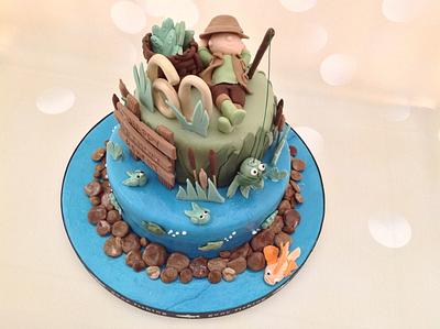 Gone Fishing 60th birthday cake - Cake by Yvonne Beesley