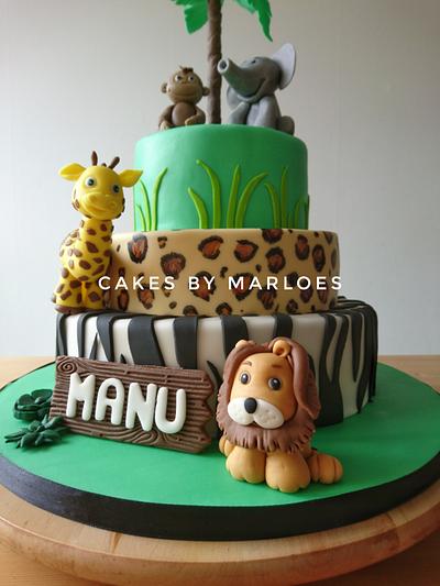 Jungle/Safari cake  - Cake by Cakesbymarloes