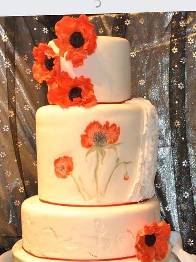 Poppy days wedding cake - Cake by Jean