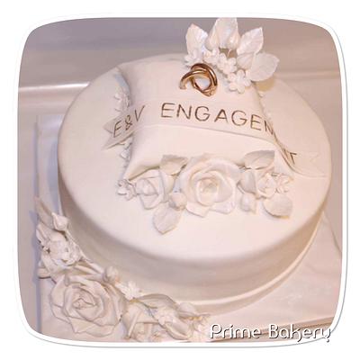 Engagement cake - Cake by Prime Bakery