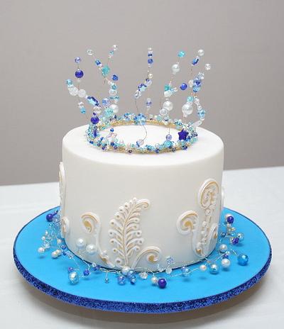 Sparkling Blue - Cake by MilleFioriCakeDesign