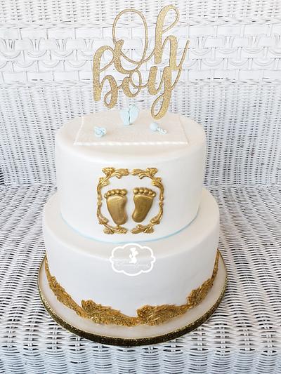 Oh Boy Baby shower cake - Cake by The Charming Gourmet
