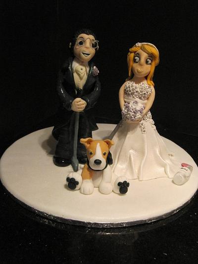The lucky couple  - Cake by d and k creative cakes