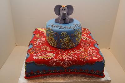 Indian Inspired First Birthday Cake  - Cake by It's a Cake Thing 