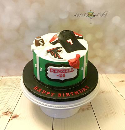 Altlanta Falcons Fan Birthday Cake - Cake by Lori Mahoney (Lori's Custom Cakes) 