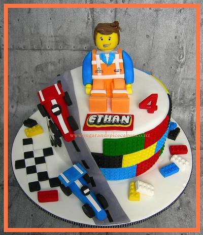 Emmet Lego Cake - Cake by Mel_SugarandSpiceCakes