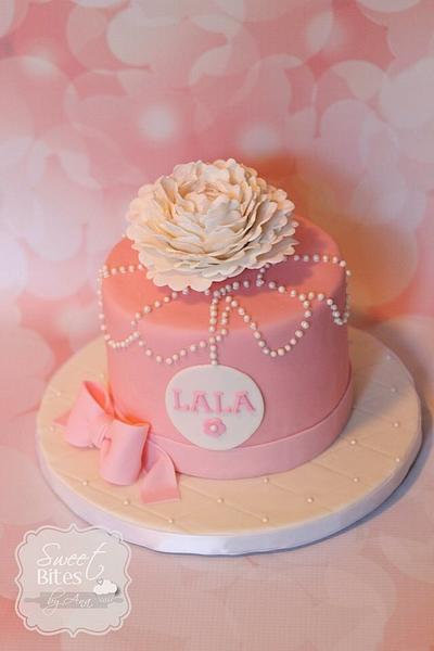 Pink and pearls birthday cake - Cake by Sweet Bites by Ana